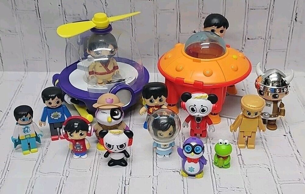 Ryans World Figure & Vehicles Toy Lot Of 16 Pieces